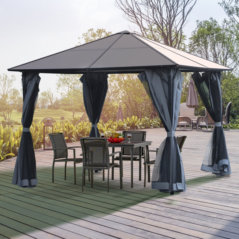 Milanna 8m x 8m Steel Patio Gazebo