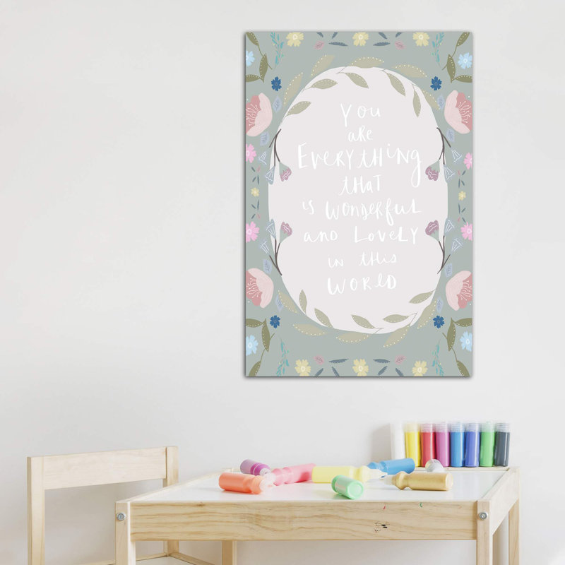 Décoration murale Border, Toile tendue, H 40 po x l 26 po x P 1,5 po