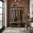 Pomona 48" Hall Tree with Open Storage, Slate Gray-1981361094