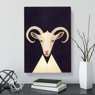 Goat Contemporary - Wrapped Canvas