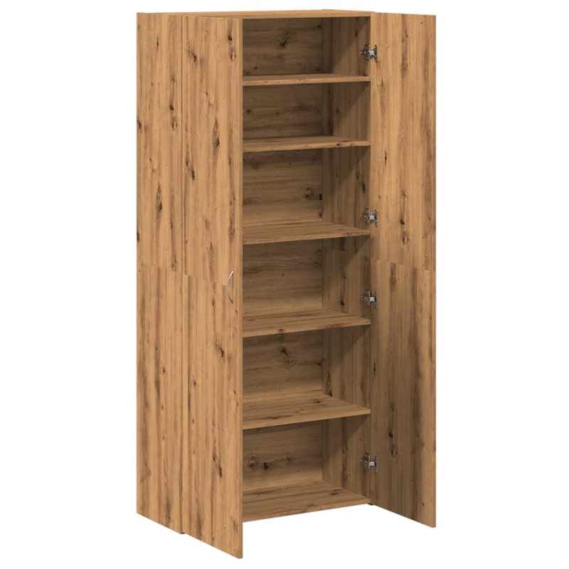 Rovner 24 Pair Shoe Storage Cabinet, Brown