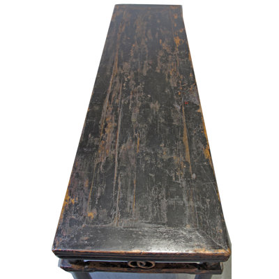 72" Long Antique Elm Console Table