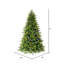 9' H Lighted Artificial Fir Christmas Tree