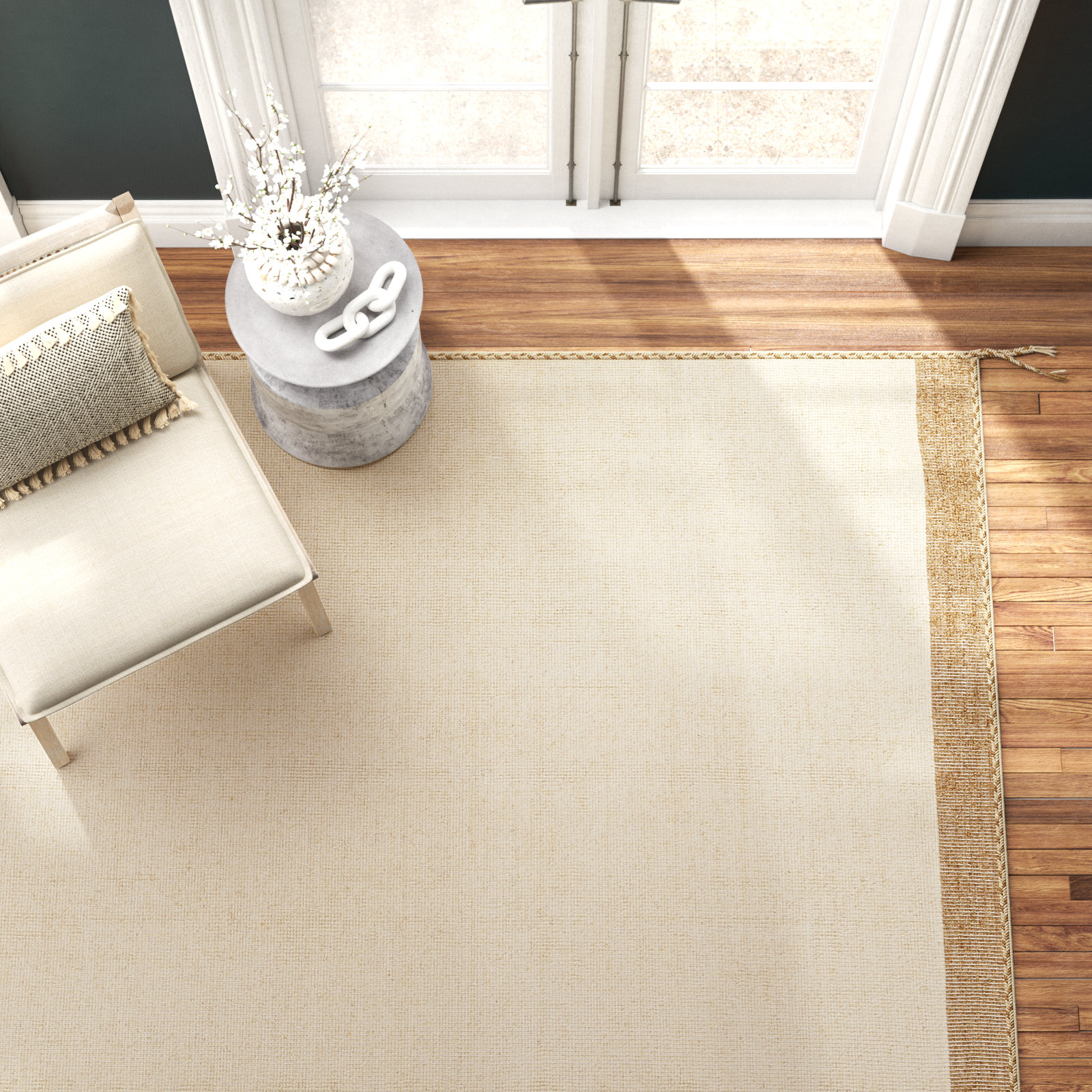 Nabila Hand-Woven Rug, Rectangle 6' x 9'