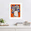 Lovely Flower Bouquet (orange Version) by Treechild Wood Framed Wall Art Print-100159777-100159778