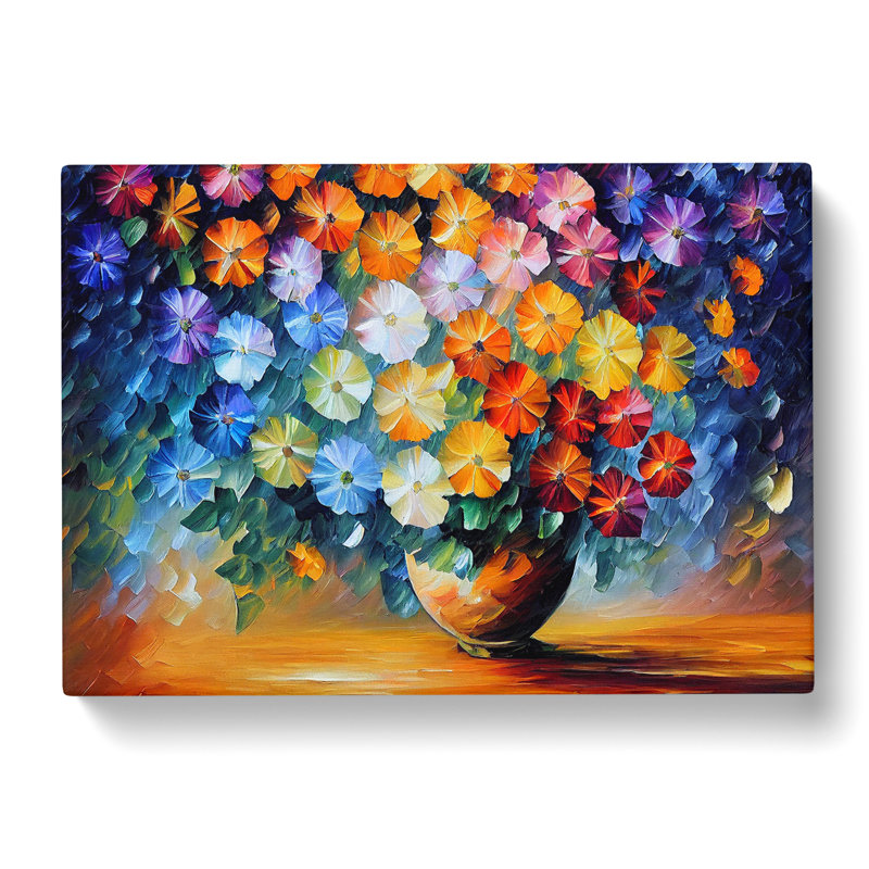 XXX-H1022-WF-918X Assorted Flower Bouquet Vol.5 - Wrapped Canvas Print, 40cm H x 60cm W x 3cm D