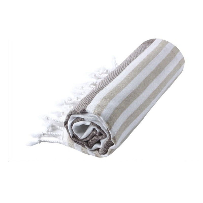 Serviette de plage Mahika, Brun