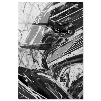 Race Car Driver Acrylic Print Sports Framed Prints by Notoriart, Ready to Hang, 10 x 15