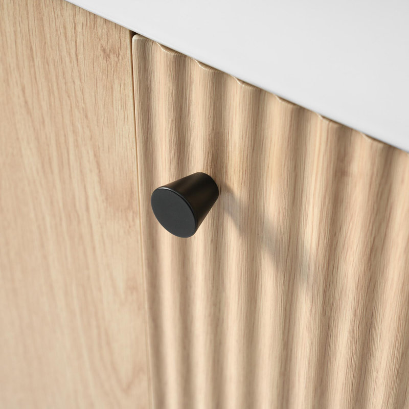 Meuble-lavabo en bois 21,6 po, Bois / noir