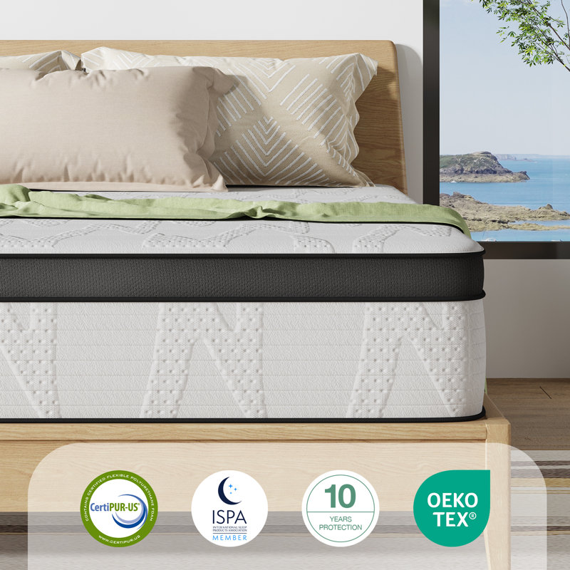 Matelas hybride 10 po, 10", Lit simple