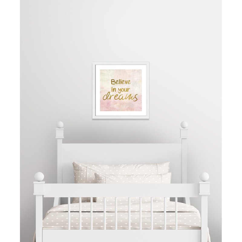 Rêves de licorne 2, H 22,5 po x l 22,5 po x P 0,63 po, Cadre blanc
