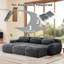 Canapé confortable à 3 places, tissu moelleux, style moderne pour le salon