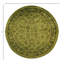Tapis rond en laine de conception unique 9 pi 1 po x 9 pi 1 po Huckstep