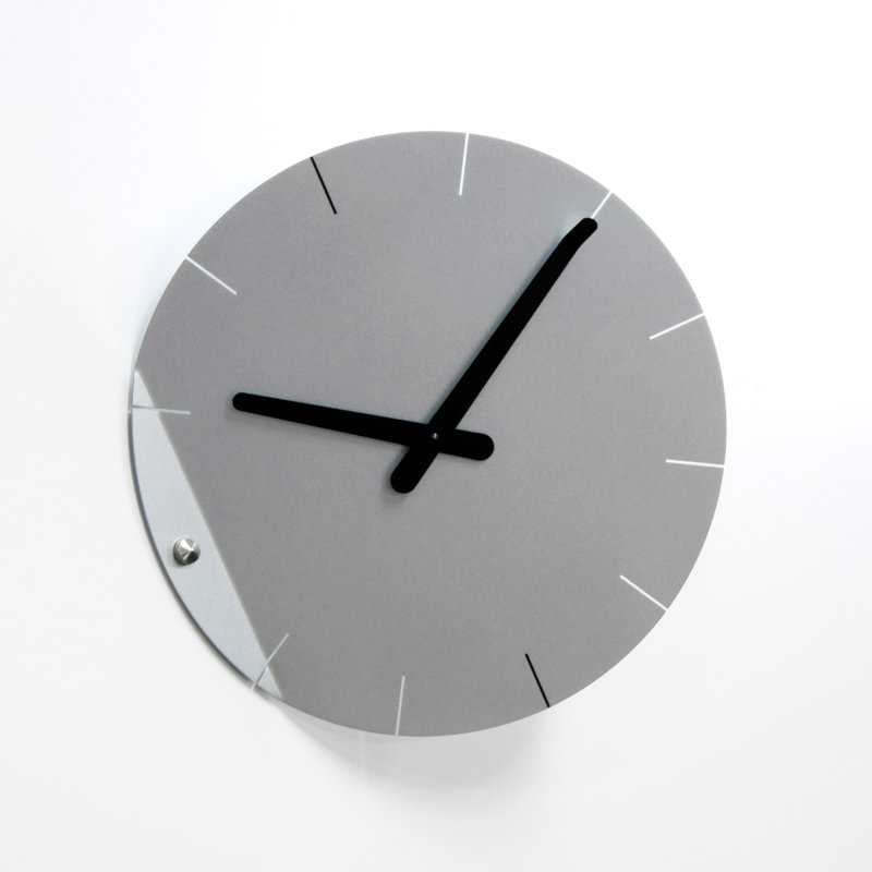 Sanders Metal Wall Clock, Silver
