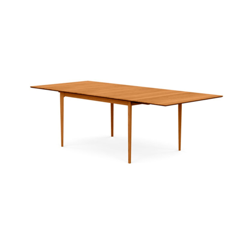 Sarah Four Leg Extension Table, Natural Cherry, 42" W x 96" L