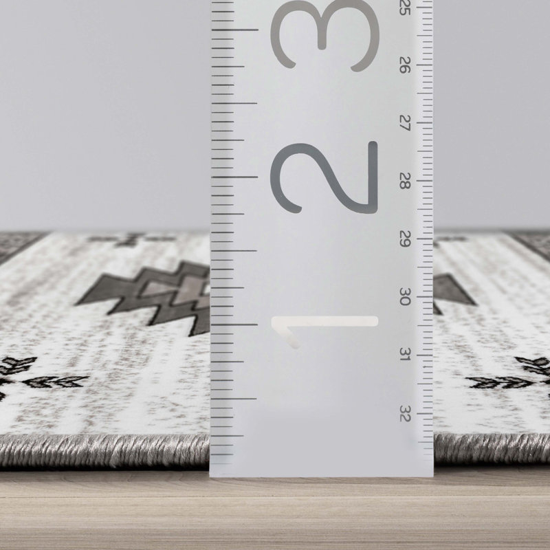  Tapis gris Dulcet, Rectangle 5 pi 3 po x 7 pi 3 po