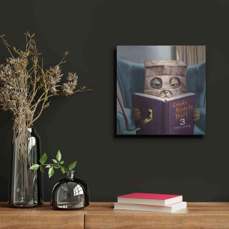 «Cat Burglar 2» par Lucia Heffernan, H 12 po x l 12 po