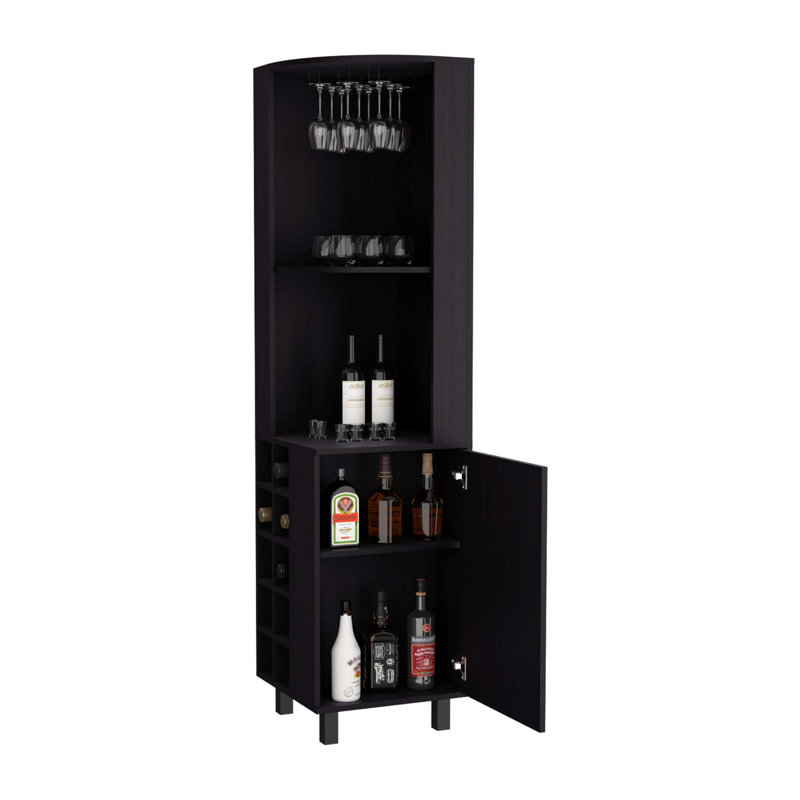 Armoire de bar Kaia, Noir