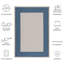 Tapis intérieur / extérieur beige / bleu marine Tirrelle-1301696539