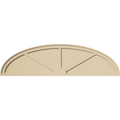 Elliptical Signature Urethane Pediment, Primed Tan