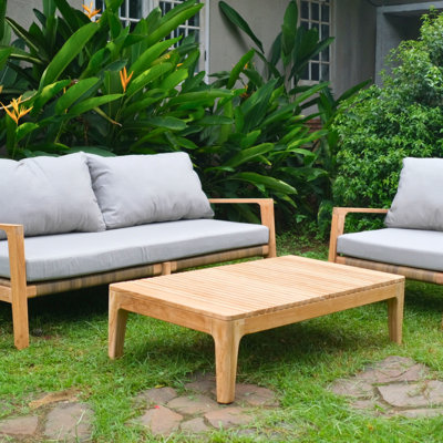 Broseley Rectangular Teak Solid Wood Outdoor Coffee Table , 48 " W 28.3 " D