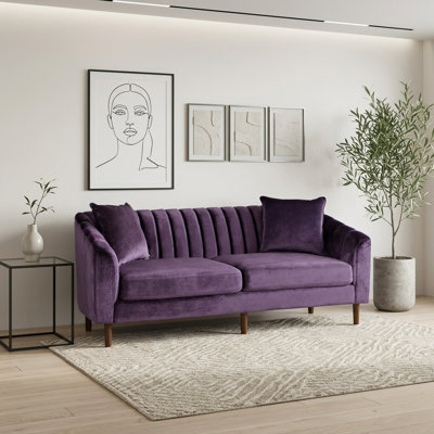 Canapé 3 places (mauve)