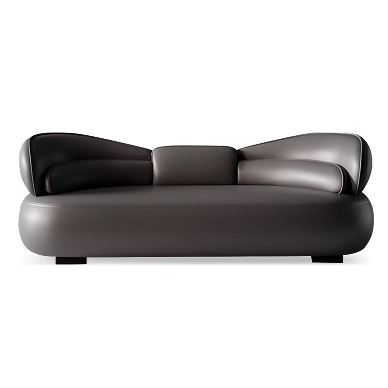 Banc rembourré, Gris foncé