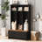 Versatile Hall Tree with Multiple Storage Options for Various Rooms-2099314533