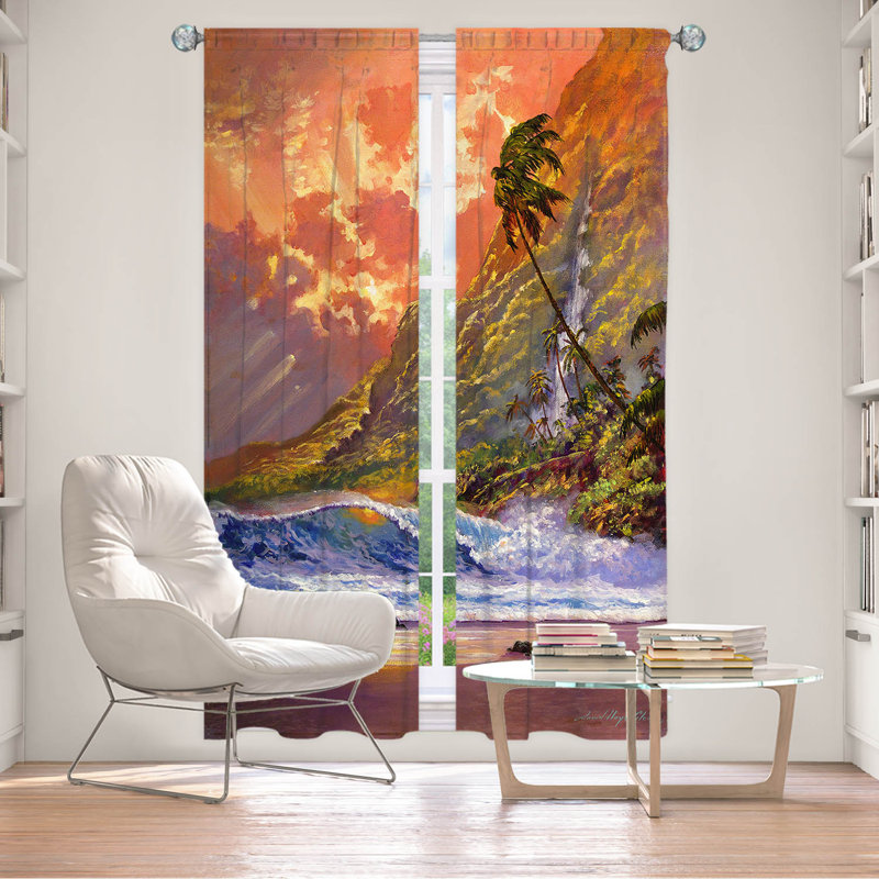 Rideau simple obscurcissant avec passe-tringle Delaughter, L 20 po x L 82 po