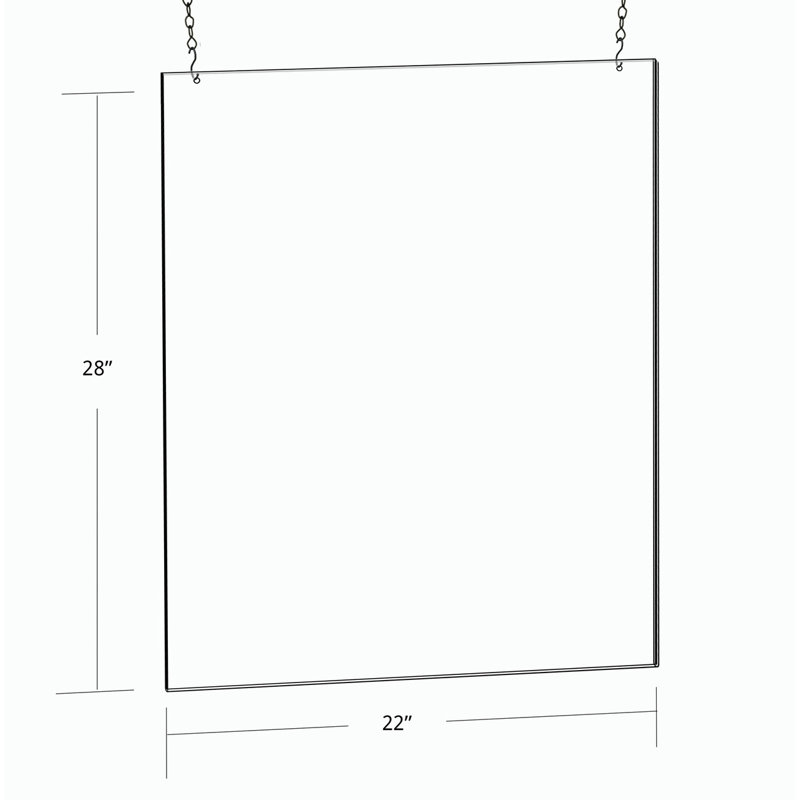 22"W x 28"H Hanging Poster Frame