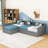 Daybed with 3 Drawers and Bookshelf-1885626450
