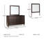 Commode et miroir Dantenton