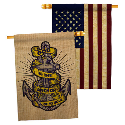 Double Sided 40'' H x 28'' W Polyester House Flag