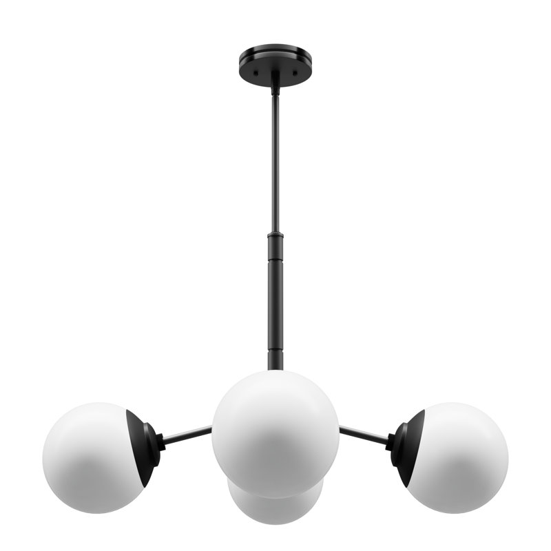 Plafonnier lustre 4 lumières Hunter Hepburn