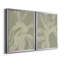 «White Ribbon on Celadon I», ensemble de 2 peintures sur toile encadrées-1370115110-1370115109