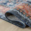 Tapis bleu marine à bordure corail Abani Kyleigh DAL110A-625378369