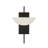 Chenery 1-Light Wall Sconce in Black-1395042023