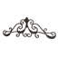 32" Rustic Brown Metal Scroll Wall Decor