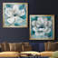 Bleu sarcelle Magnolia I - ensemble de 2 reproductions d'art encadrées-1996746836-1996746837-1996746830