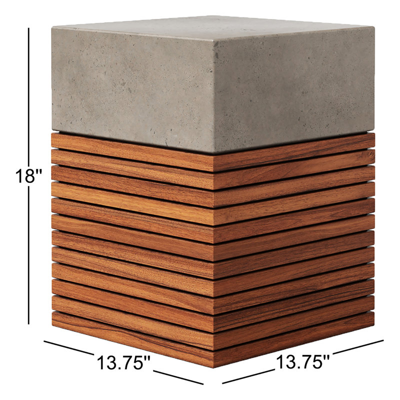 Mixx Accent Stool, Concrete