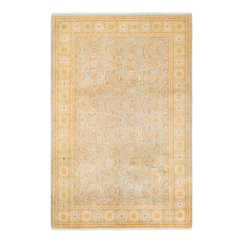 Classic One-of-a-Kind 6' 1" x 9' 2" Hand Knotted Area Rug