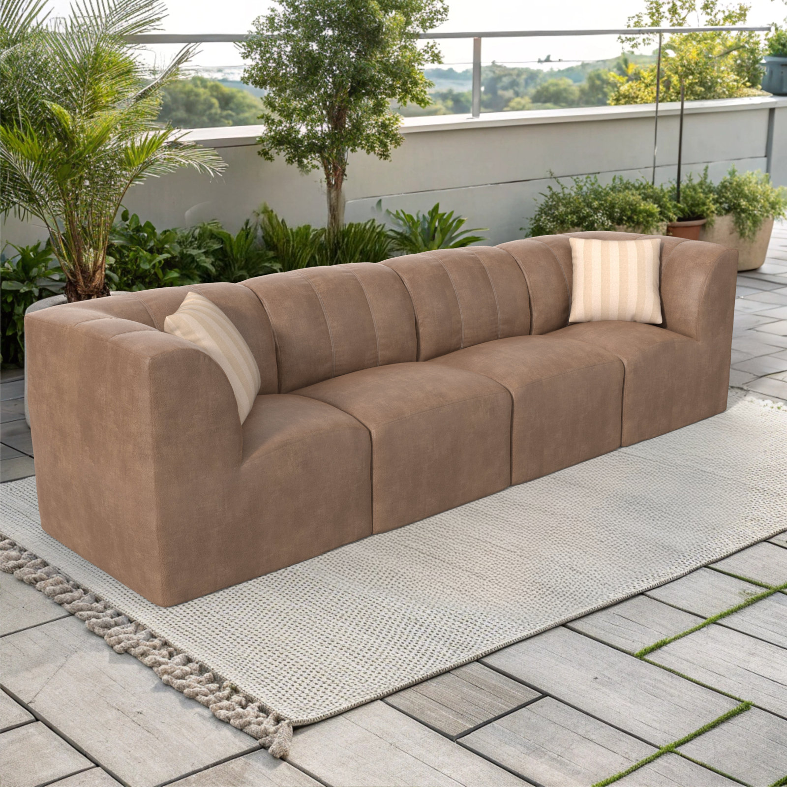 Praia 124" Sunbrella Outdoor Sofa