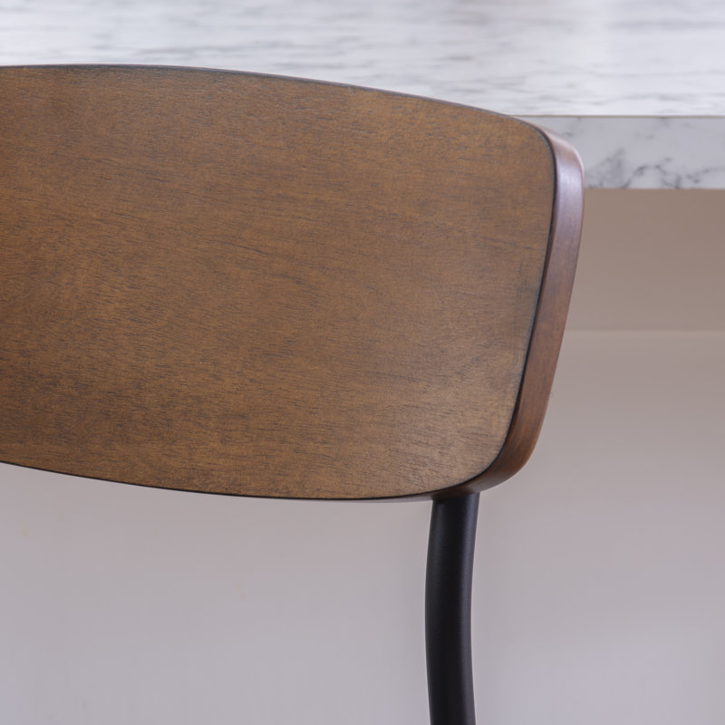 Bridgestone Upholstered Counter Stool with Metal Frame, Cream