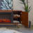 Morris 72" Mid-Century TV Stand with Electric Fireplace by Real Flame-115583761-122265995