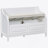 Rustic Multifunctional Storage Bench (White+Beige)-950131301