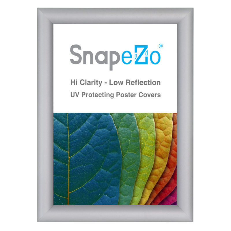 Cadre photo simple en métal, Argent, 5,8 po x 8,3 po