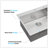 33X22x10"Drop-In Single Bowl Stainless Steel Kitchen Sink