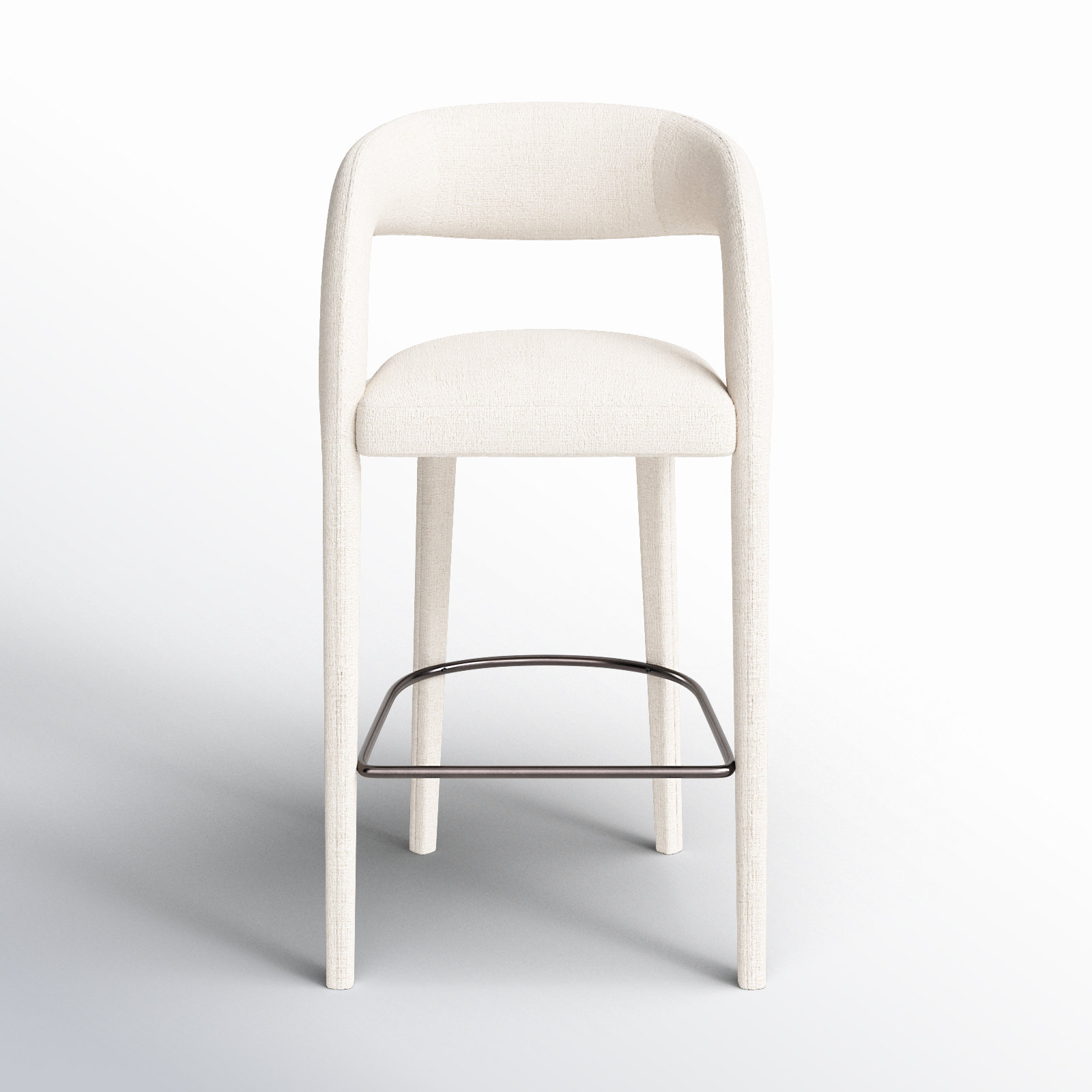 Geoffrey Bar and Counter Stool, Bar Stool (30.51" Seat Height), Omari Natural/Polyester Blend