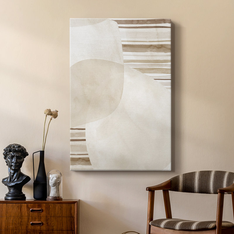 Sphères et rayures II - galerie Cavas sur mesure, H 48 po x l 32 po