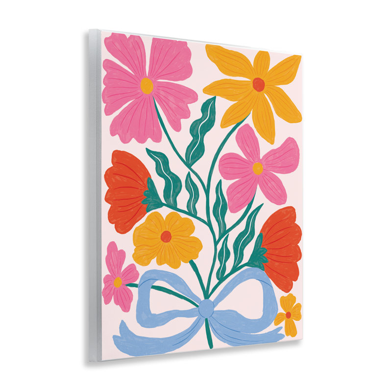 Plaque murale Mid Century Fresh Florals, design par Lisa Barlow